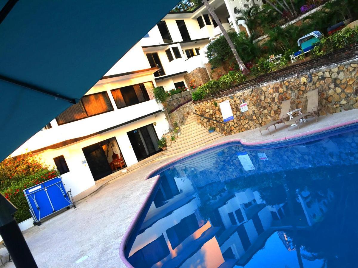 Villa Palmitas Acogedor Departamento Nivel Piscina Gigante Jardines Acapulco Exterior photo